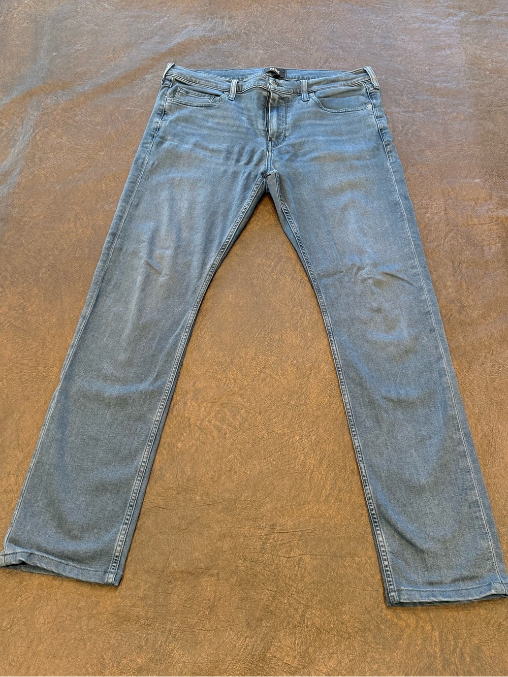 PAIGE Men's Washed Blue Jeans